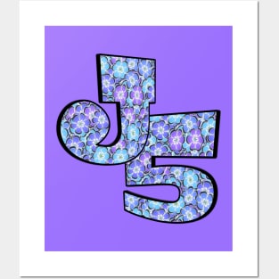 J5 - 3D floral print Posters and Art